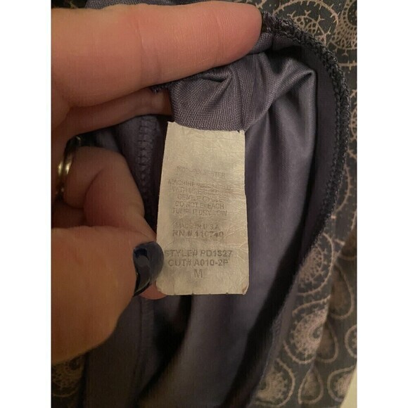 Peridot Sheer Blouse W/medallions Sz.M - Picture 5 of 5